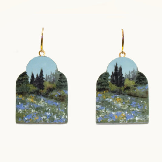 Mount Rainier/ Twilight Earrings | Pre-Order for Kitty Vet Bills :)