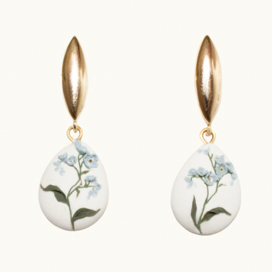 Forget-Me-Not Mini Drop Earrings