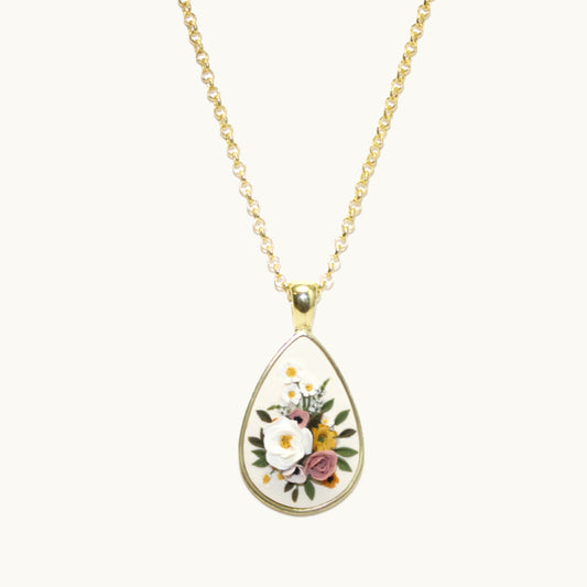 Teardrop Spring Bouquet Necklace | Pendant Series