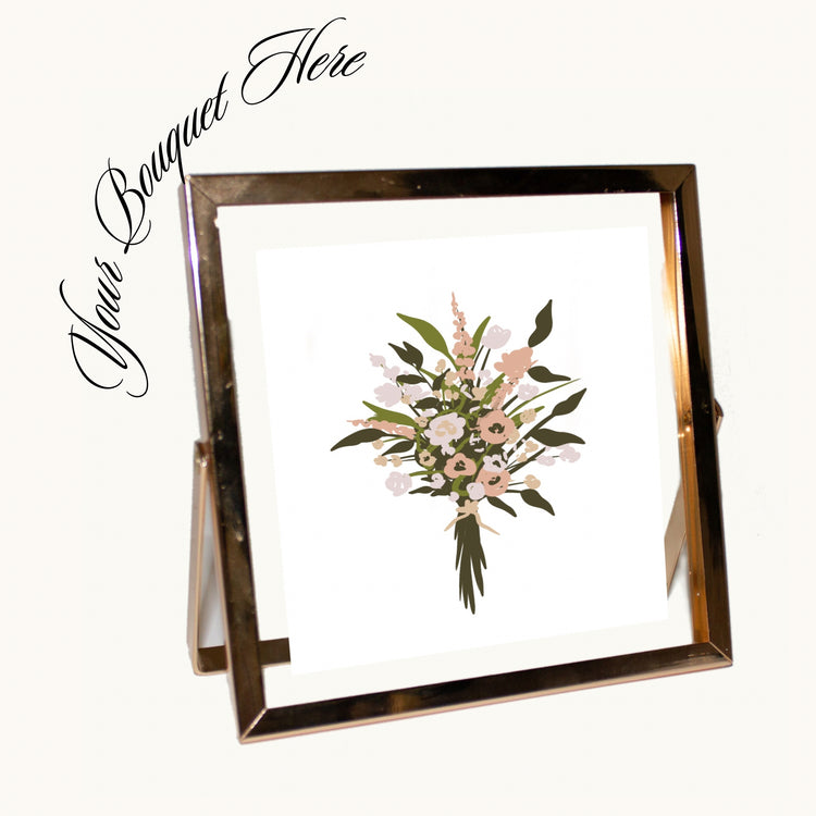 No. 3 Custom Framed Bouquet | Customs July 2024