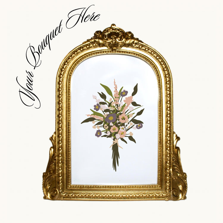 No. 4 Custom Framed Bouquet | Customs July 2024