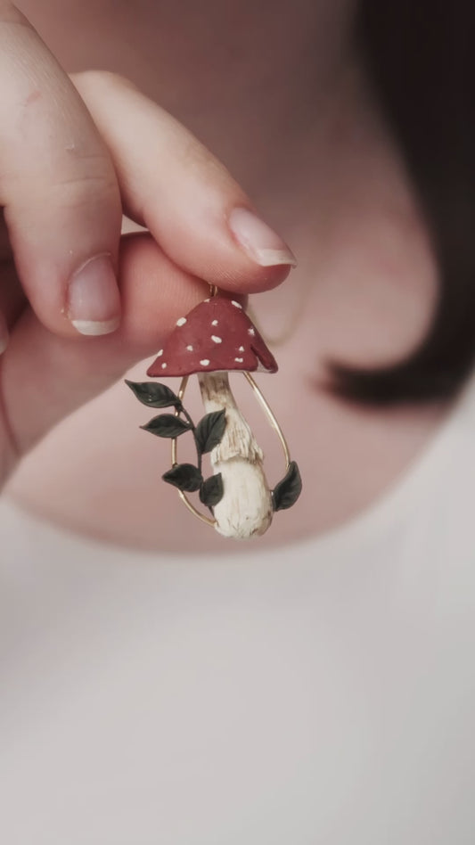 Mushroom Pendant | Hand Sculpted Pendant