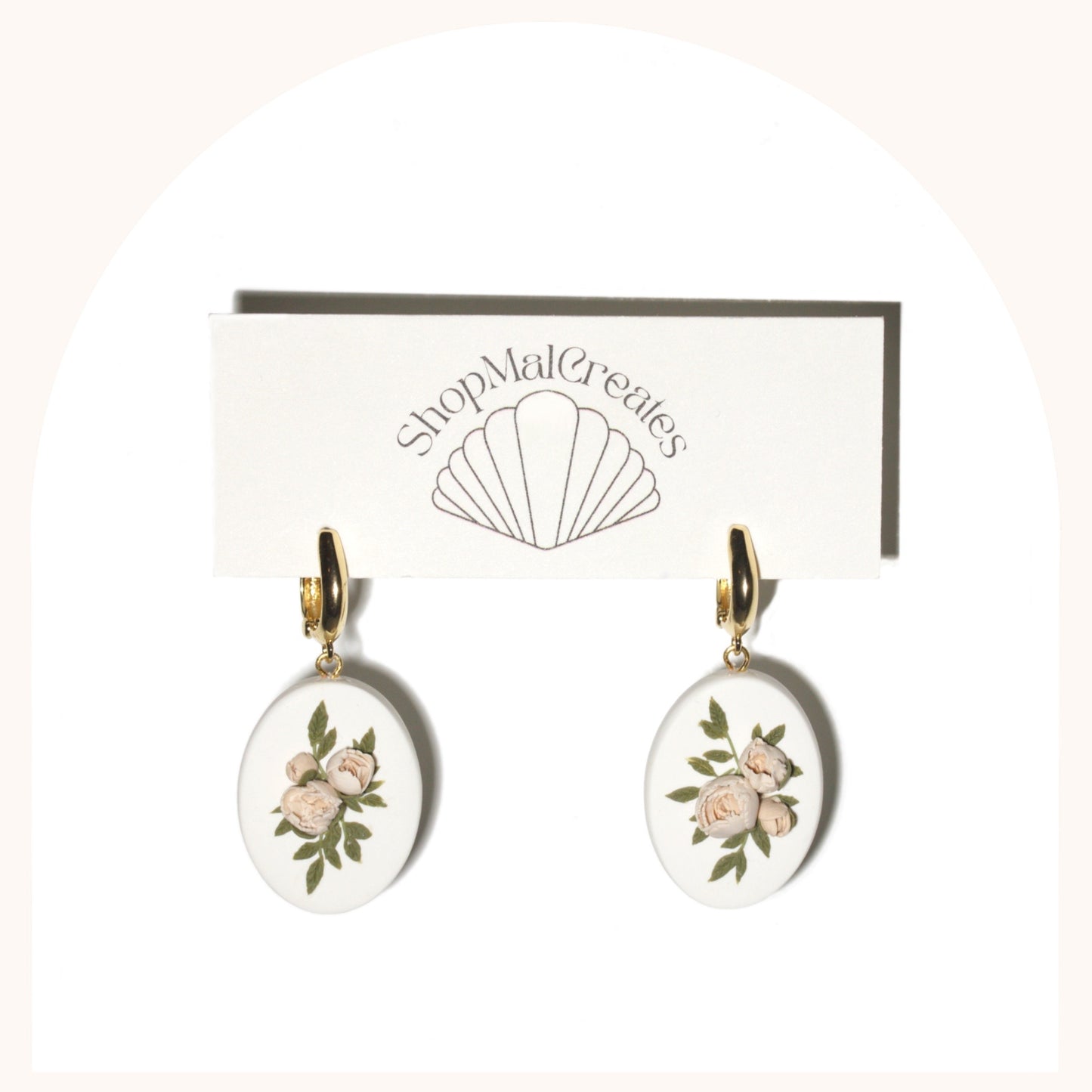 Peony Bouquet Earrings