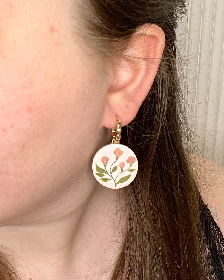 Rosy Pattern Hoops | March 2023