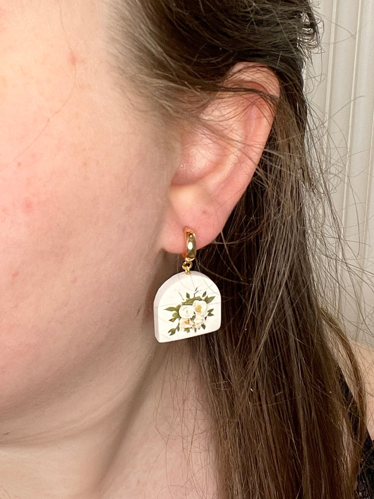 Ivory Bouquet Earrings | March 2023