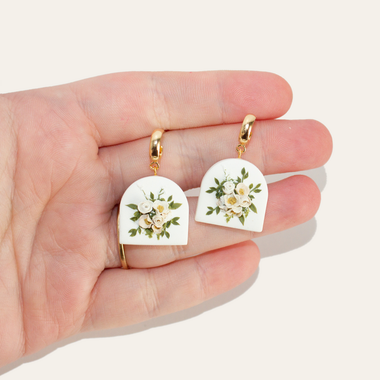 Ivory Bouquet Earrings | March 2023