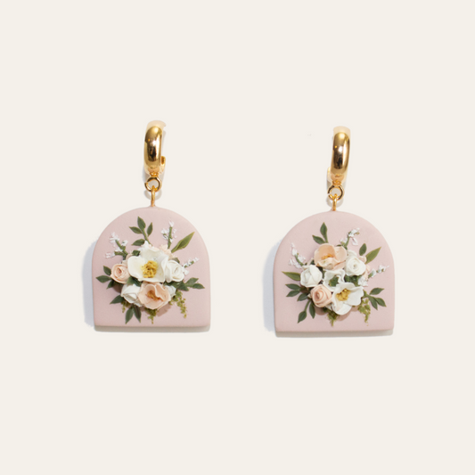 Mauve Bouquet Earrings | March 2023