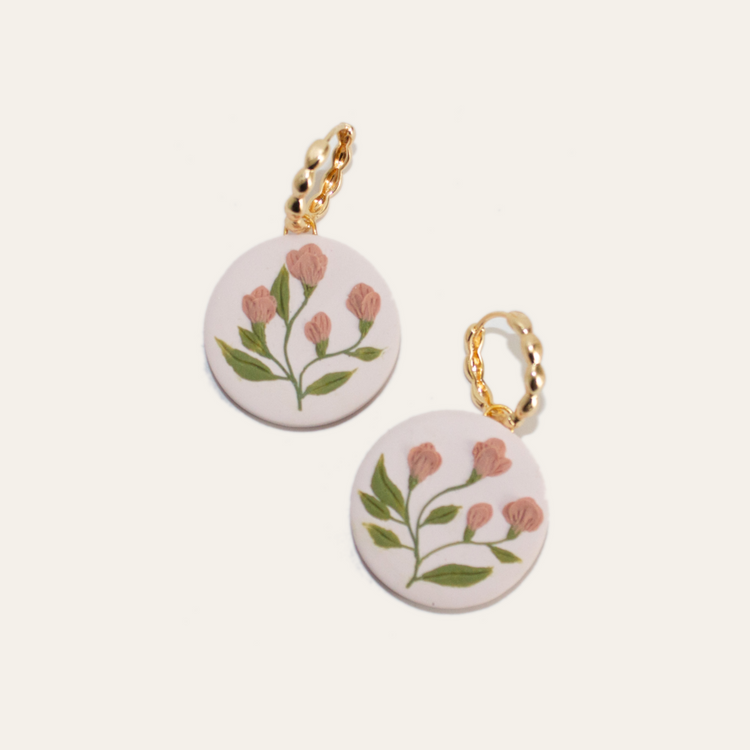 Rosy Pattern Hoops | March 2023