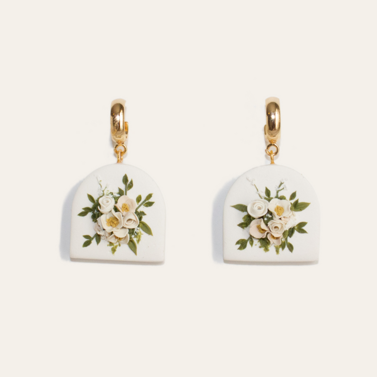 Ivory Bouquet Earrings | March 2023