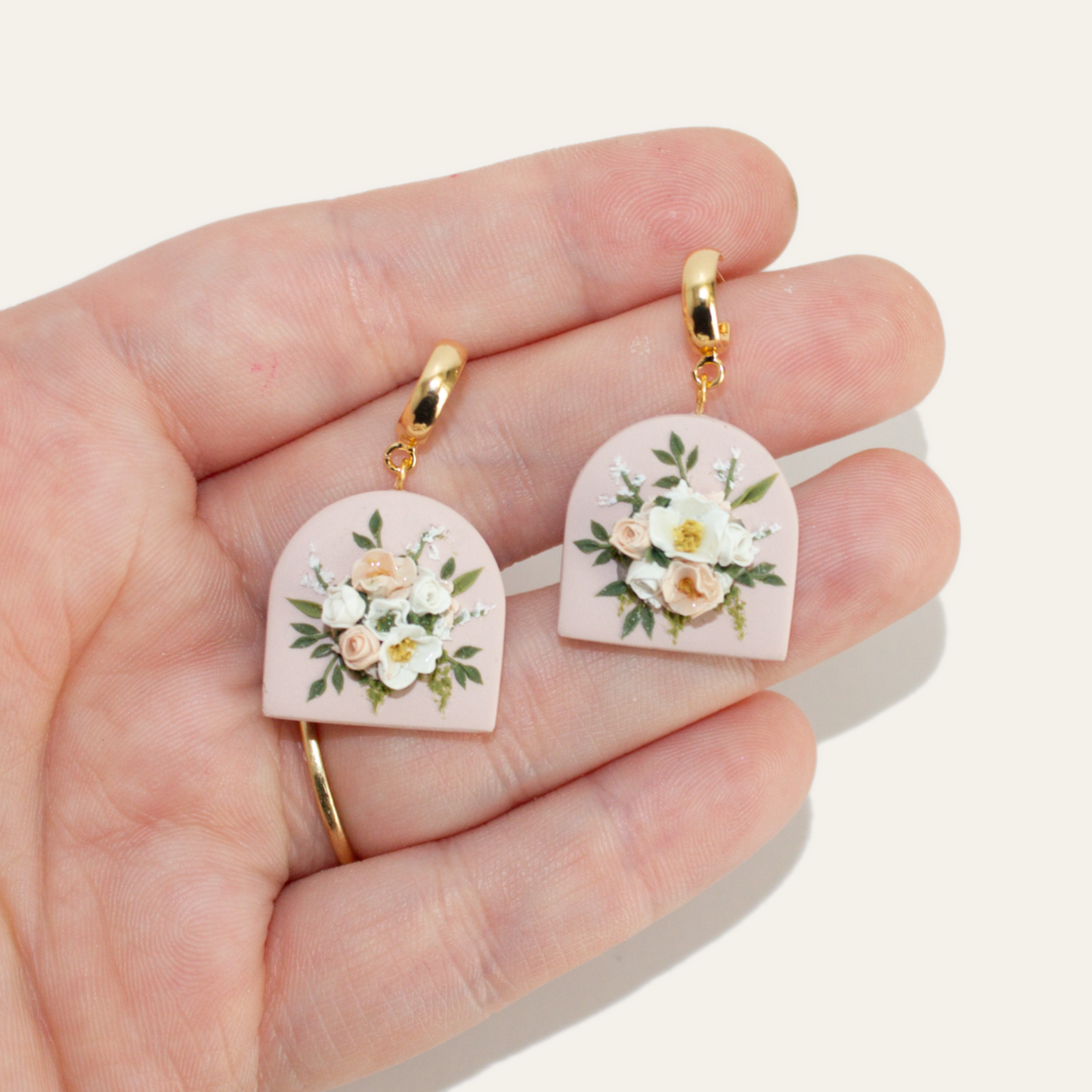 Mauve Bouquet Earrings | March 2023