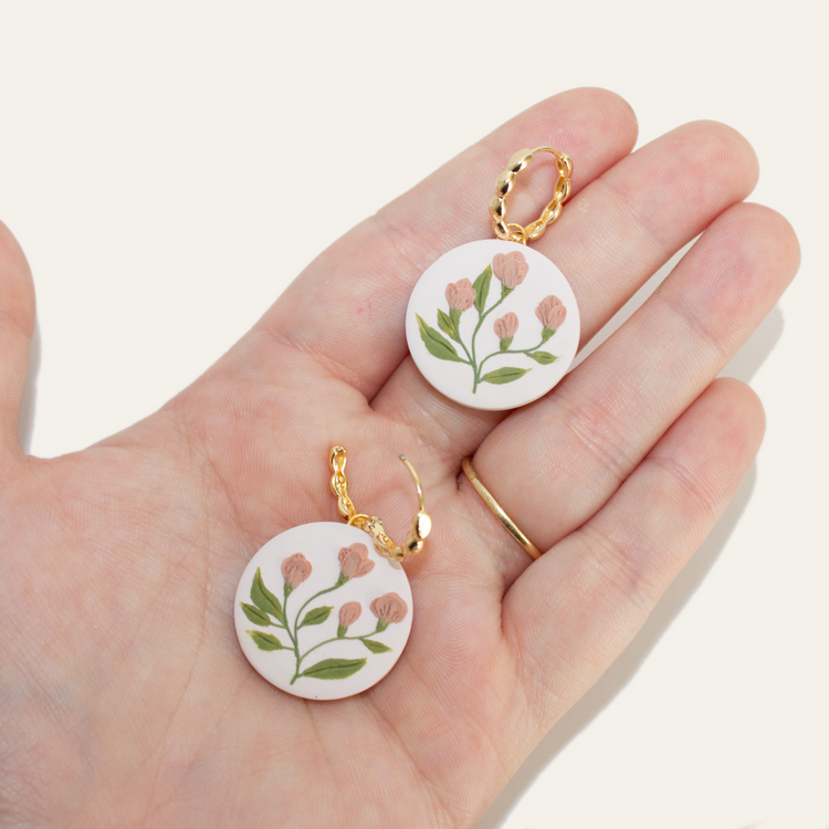 Rosy Pattern Hoops | March 2023