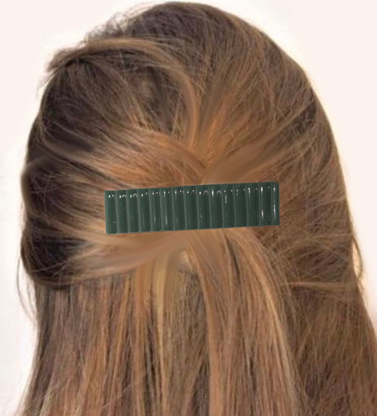 Pine Bar Barrette | Glossy + Matte