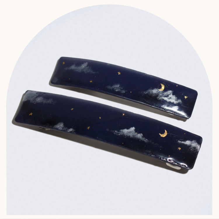 Night Sky Barrettes