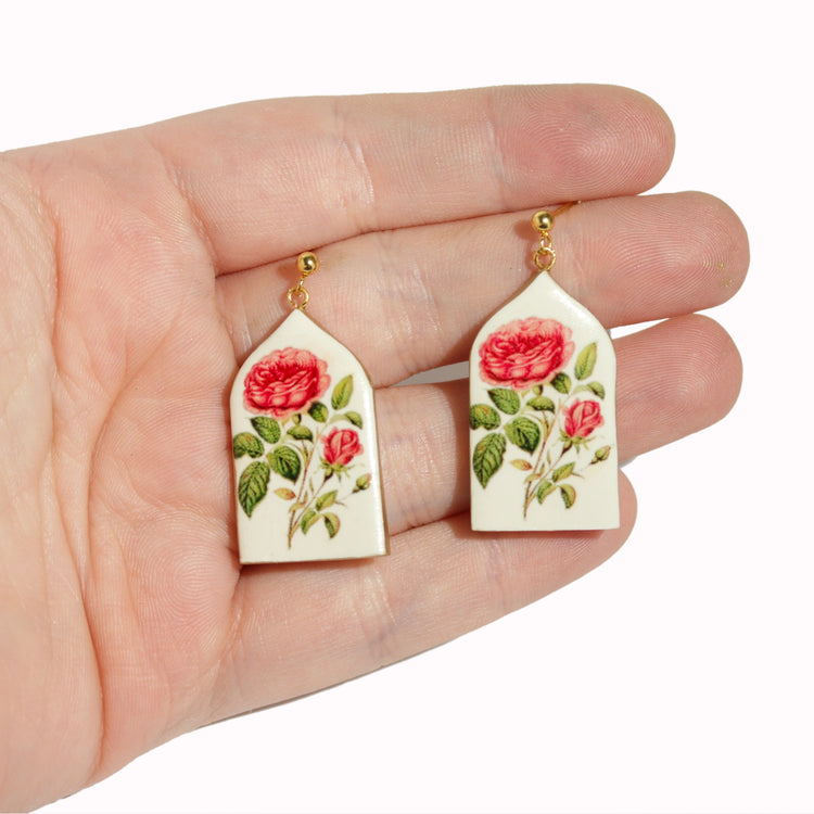 Antique Rose Earrings - Valentine's Day 2023