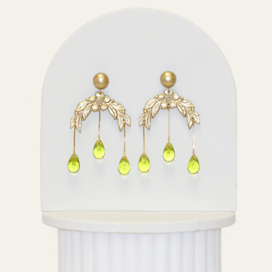 Antique Floral Arch Earrings