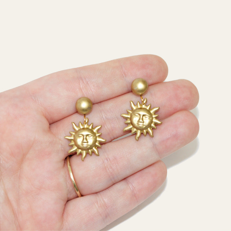 Antique Sun Earrings