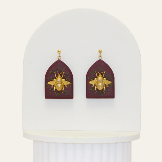 Antique Bee Bouquet Earrings