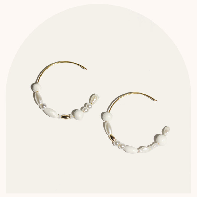 Bead Hoops | 3 Color Options