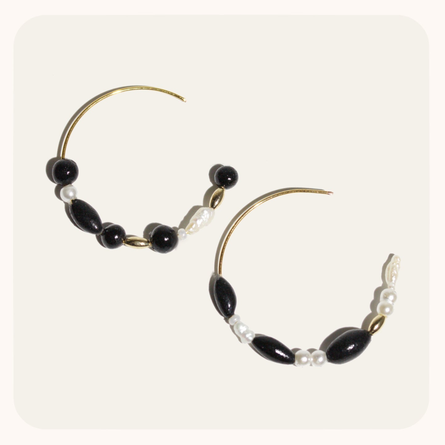 Bead Hoops | 3 Color Options